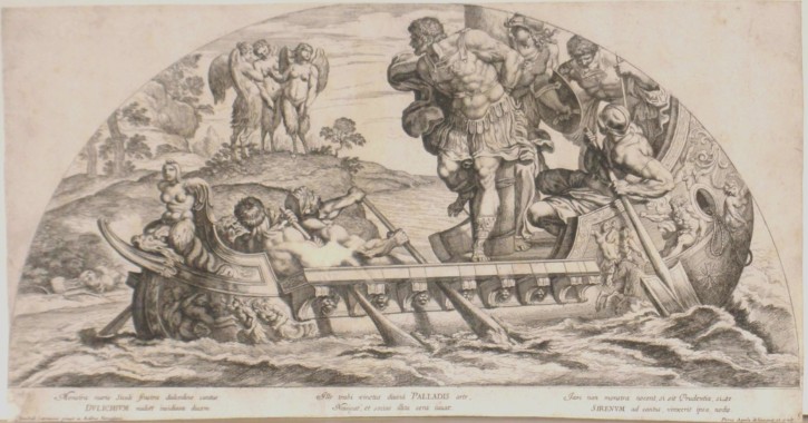 Hermes y las sirenas. Aquilano, Petrus - Carracci, Annibale. Segunda mitad siglo XVII. Precio: 300€