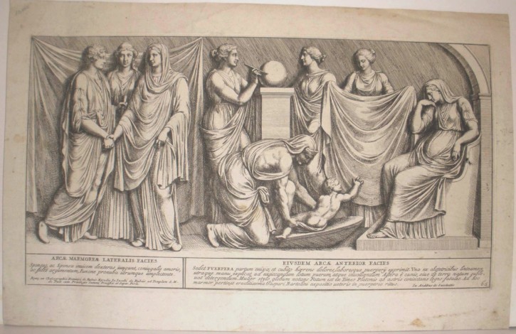 Pareja de relieves escultóricos clásicos. Rubeis, Jacobi de. Último cuarto siglo XVII. Precio: 250 (1)€