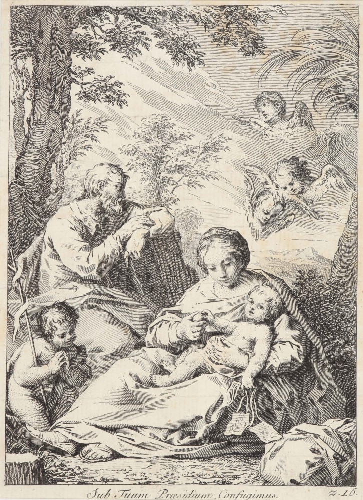 Rest into flight to Egypt. Wagner, Giuseppe (1706-1786). 