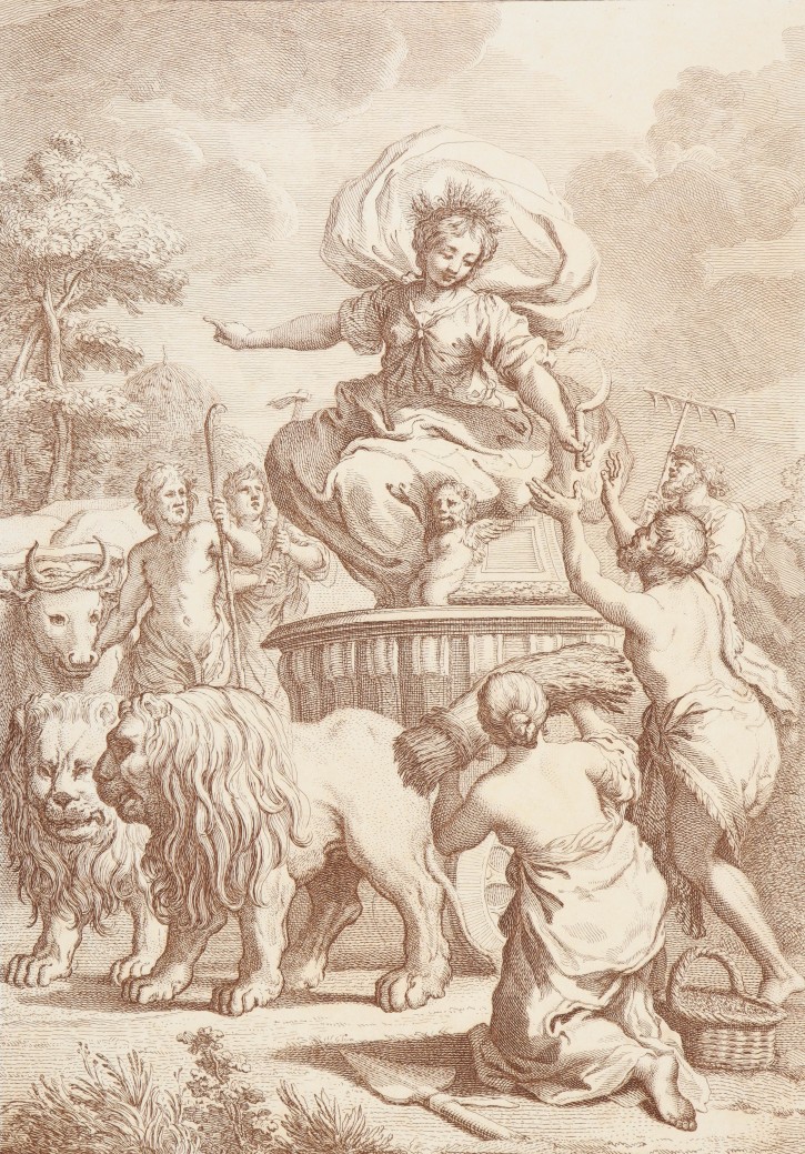 Triunfo de Ceres. Zocchi, Giuseppe (1711- ca. 1767) - Cortona, Pietro Da (1596/7-1669). 1750-1767. Edicion principios siglo XIX. Precio: 400€