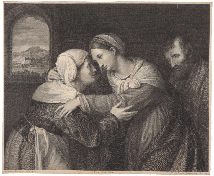 Embracement between Mary and Santa Anna. Cecchini, Franco - Tofanelli, Agostino (1770-1834). 1799. Precio: 250€