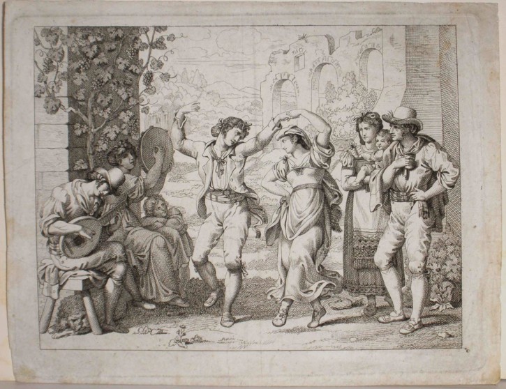 Traditional dance. Pinelli, Bartolomeo (1785-1831). Begining 19th century