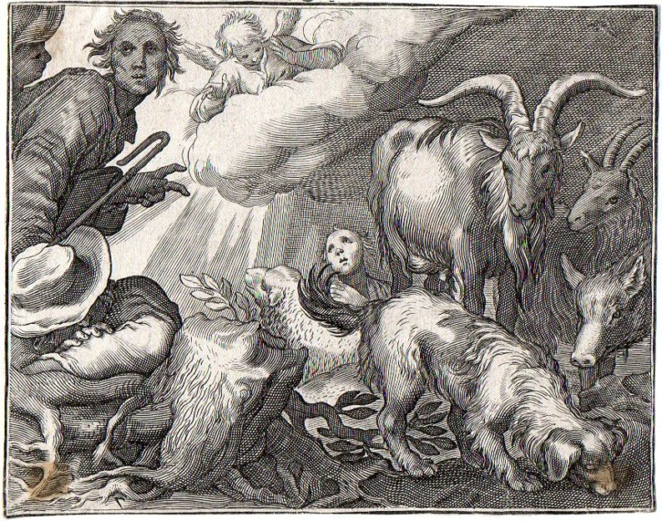 Ovejas y pastores. Bloemaert, Abraham. Primer cuarto siglo XVII. Precio: 200 (1)€