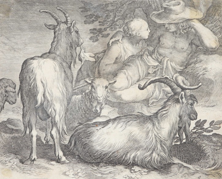 Sheep and shepherds. Bloemaert, Abraham (1564-1651). First quarter 17th century. Precio: 200 (each print)€