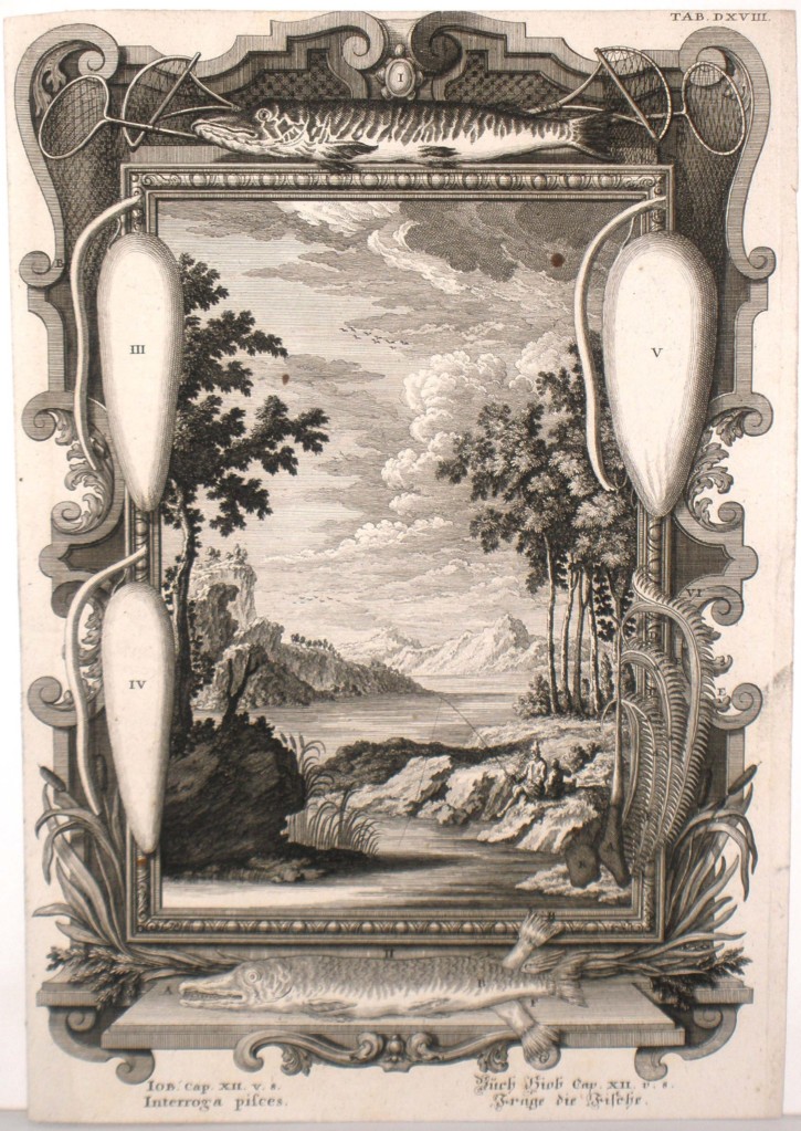 Fishing scene. Pfeffel, Johann Andreas. 1731-1735. Precio: 200€
