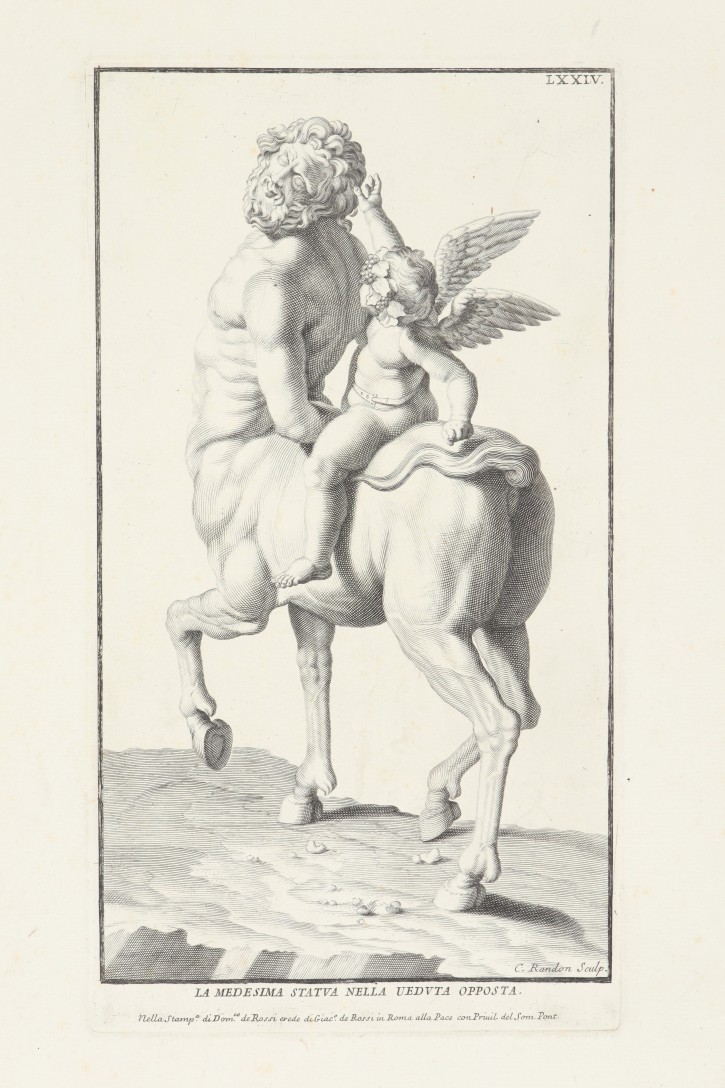 Borguese centaur. Randon, Claude (1640-1704) - Rossi, Domenico de (1659-1730). . Precio: 300€