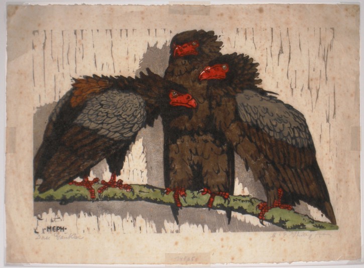 Three little birds. Philipp, Martin Erich. 1914
