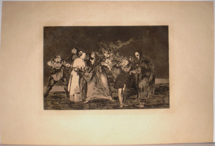 Las exhortaciones. Goya Lucientes, Francisco de - Calcografía Nacional. 1819-1823. 9ª edición, 1937. Precio: 900€