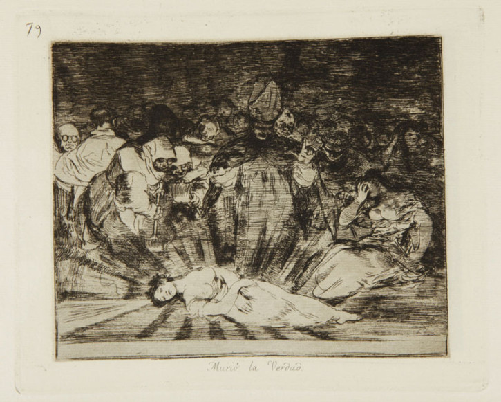 Murió la Verdad. Goya Lucientes, Francisco de - Calcografía Nacional. 1810-1815. 5th edition, 1923