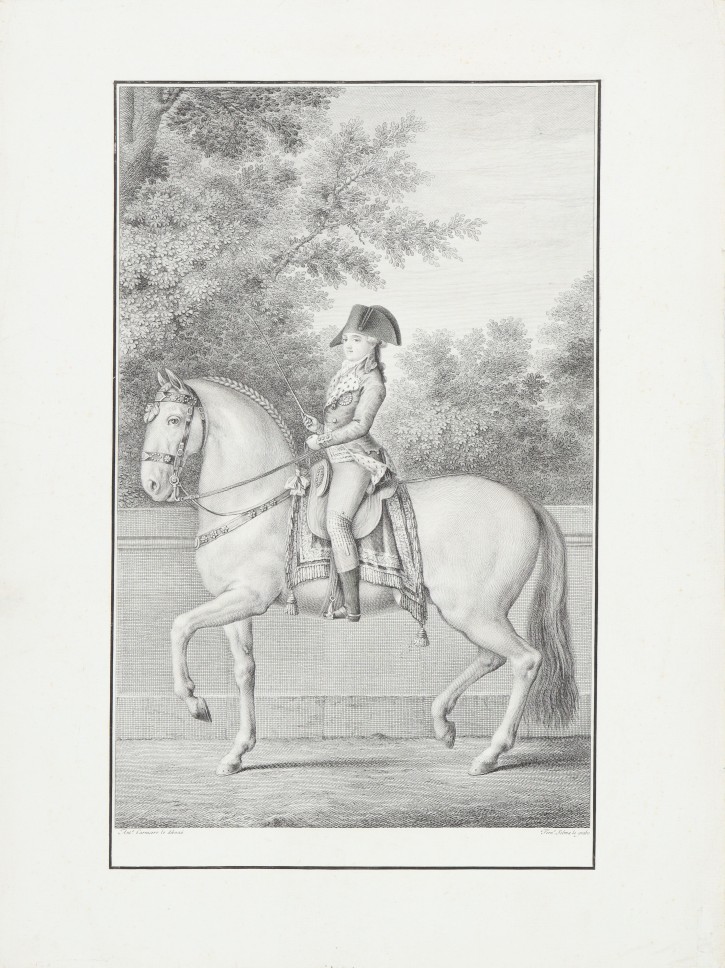 Trote corto. Retrato de Fernando, príncipe de Asturias. Selma, Fernando (1752-1810) - Carnicero, Antonio (1748-1814). 1797-1799. Precio: 600€