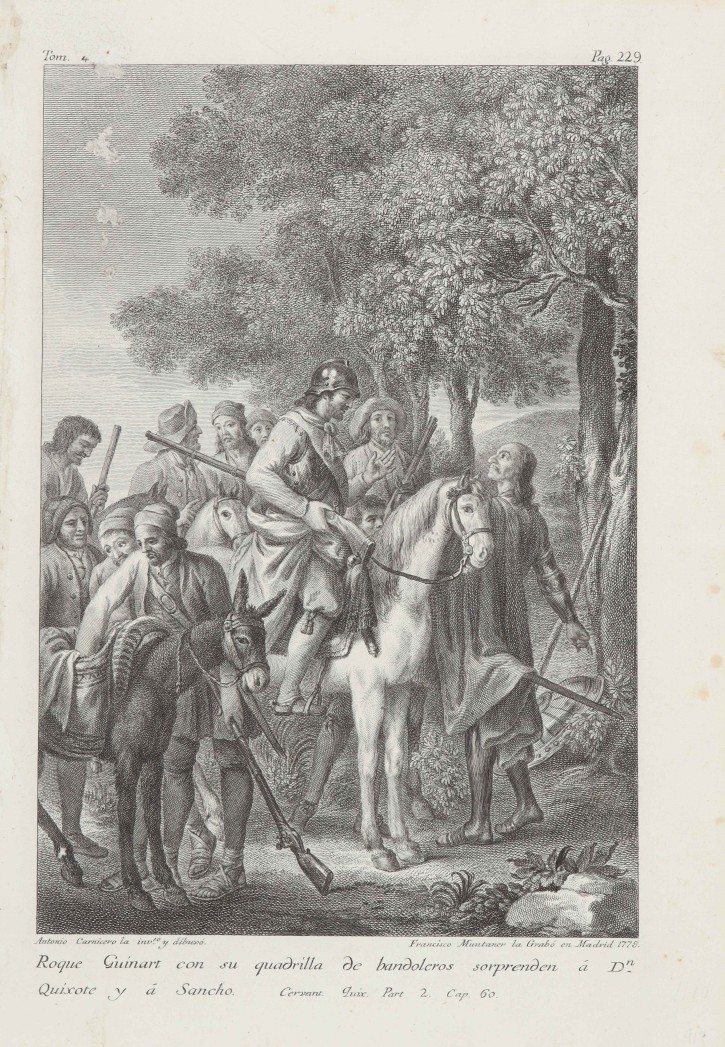 Scene from Ingenioso Hidalgo D. Quixote de la Mancha. Ibarra, Joaquín (1725-1785). Circa 1778. Precio: 200€