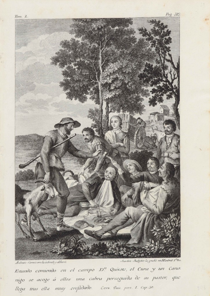 Scene from Ingenioso Hidalgo D. Quixote de la Mancha. Ibarra, Joaquín (1725-1785). Circa 1778. Precio: 200€