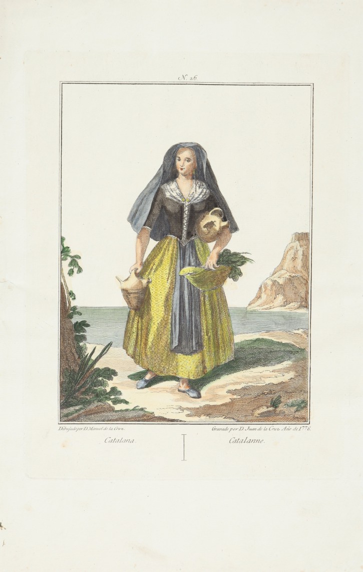 Catalan woman. Cruz Cano, Juan de la (1734-1790) - Cruz Vázquez, Manuel de la (1750-1792). 1778. Precio: 300€