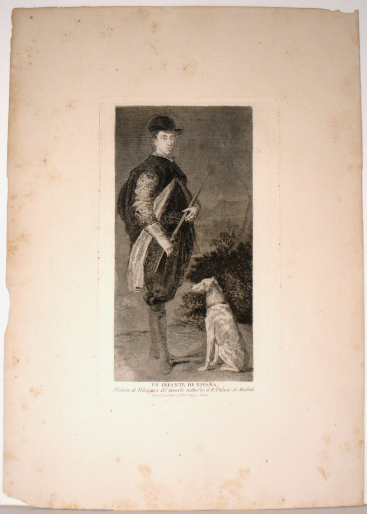 Un infante de España. Goya Lucientes, Francisco de (1746-1828) - Velázquez, Diego Rodríguez de Silva y (1599-1660) - Calcografía Nacional. 1778. Third edition, 1868