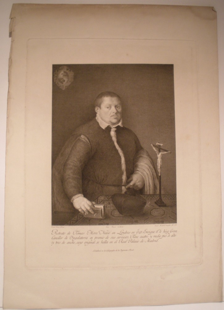 Tomás Moro portrait. Muntaner, Francisco - Bueno, León. 1797. Precio: 200€