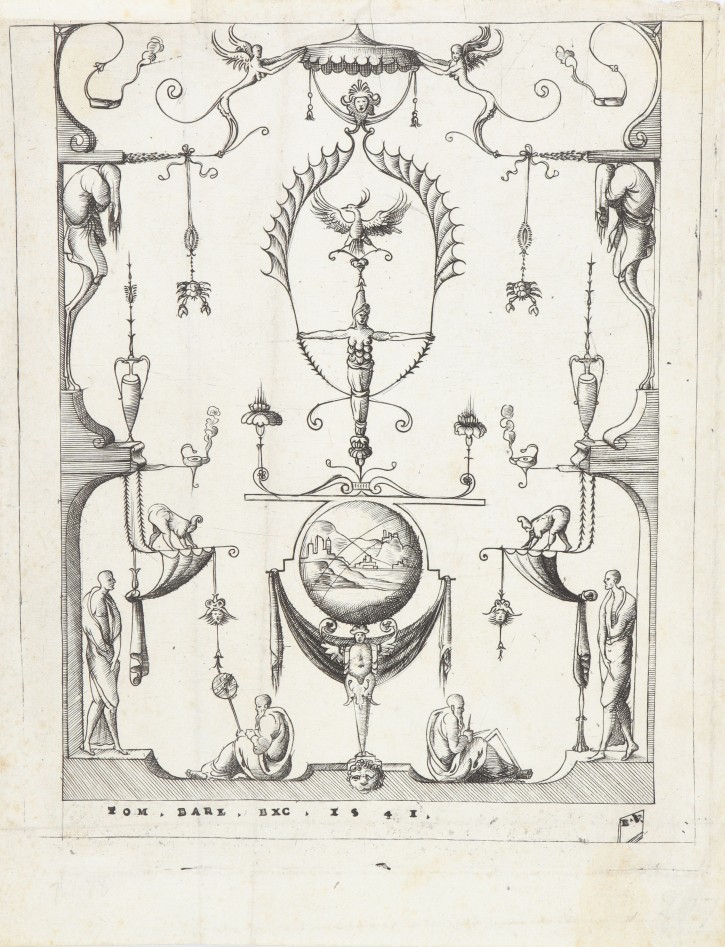 Motivos grutescos. Vico, Enea (1523-1567) - Barlacchi, Tommaso (c.1500-1550 o posterior). 1541. Precio: 600€