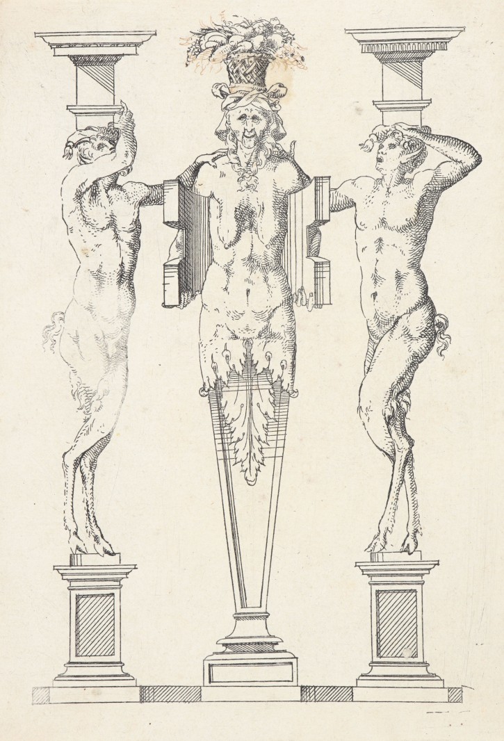 Atlantes y cariátides. Cerceau, Jacques Androuet de (1510-1585). . Precio: 2500 €