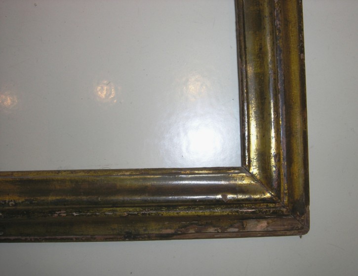 Golden and silvered frame. . 