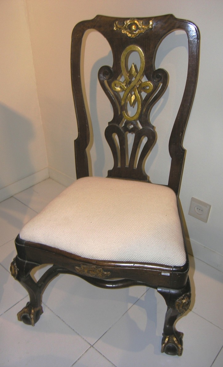 Walnut Louis XVI chair