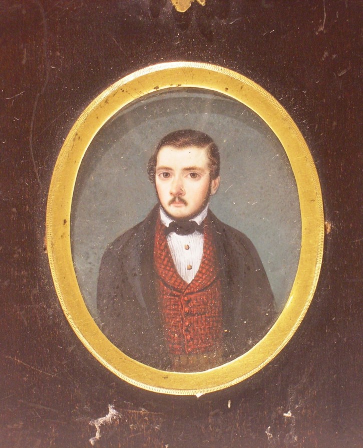 Portrait of gentleman. Anónimo. Middle 19th century