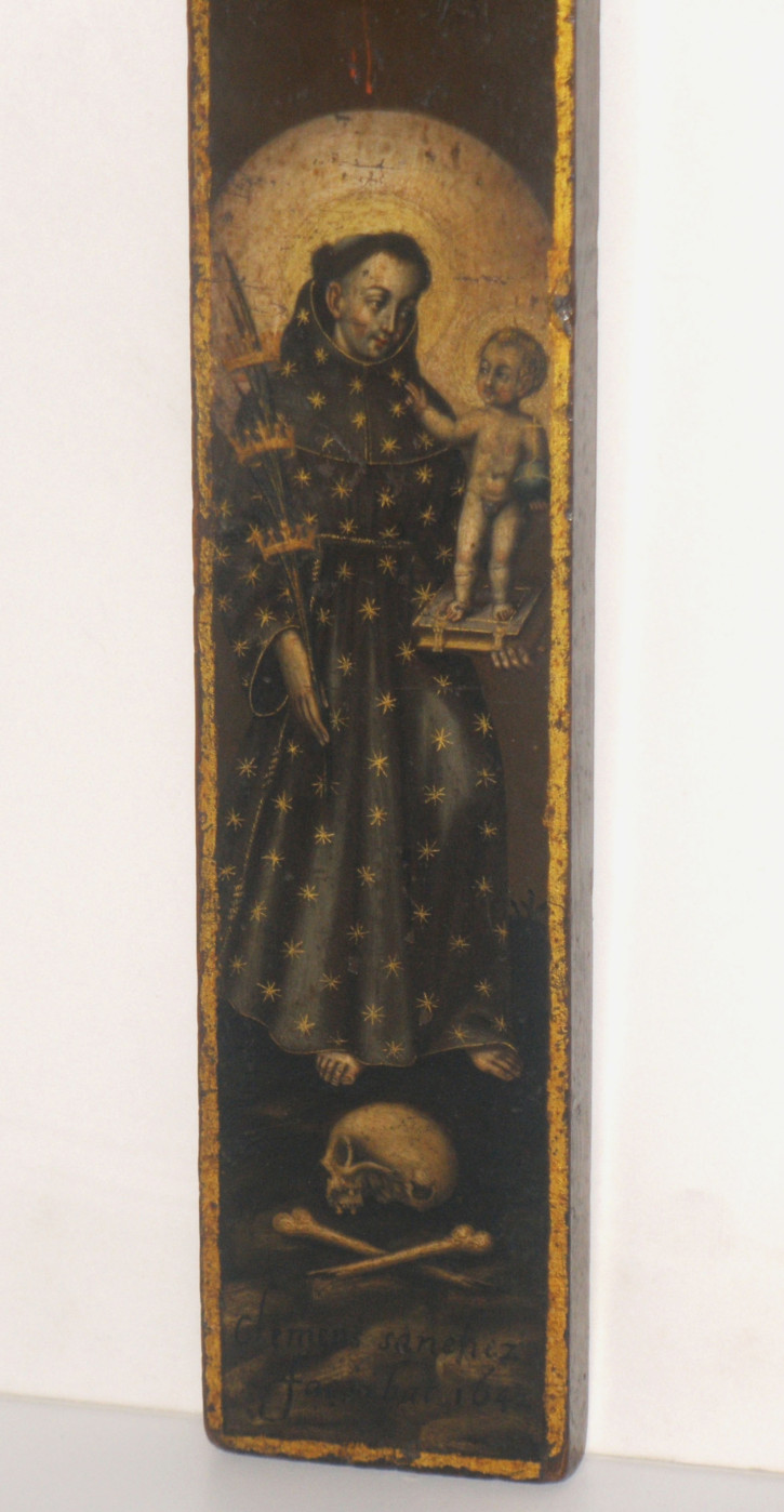 Crucifixion of Christ with Saint Anthon of Padua. Sánchez, Clemente (activo a mediados del siglo XVII). 1642