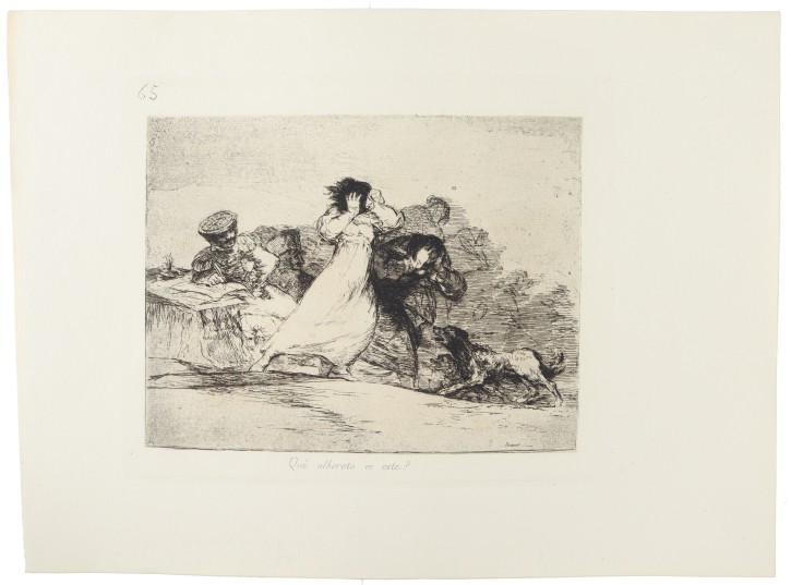 Qué alboroto es este?. Goya Lucientes, Francisco de (1746-1828) - Calcografía Nacional. 1810-1815. Fifth edition, 1923. Precio: 600€