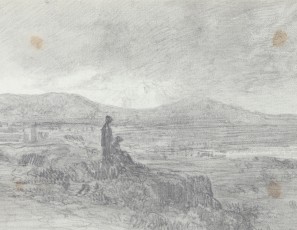 Landscape with two characters