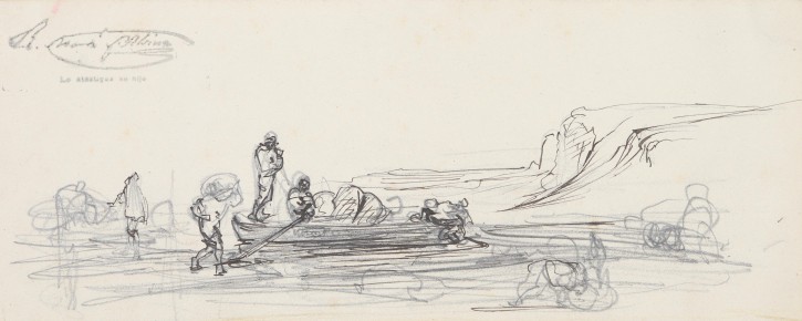 Two sketches of marine scenes. Martí Alsina, Ramón (1826-1894). Circa 1860-1865. Precio: 750€