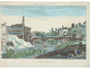 View of the Pont Sant Ange in Rome