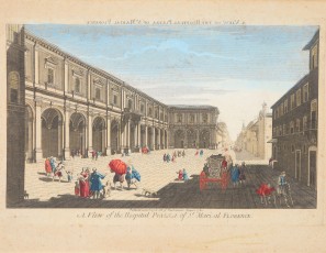 A View of the Hospital & Piazza of St. Mary at Florence