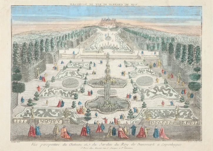 Vue du Chateau du Roy de Danemark. Bresse, C. - Basset. 1764. Precio: 350€