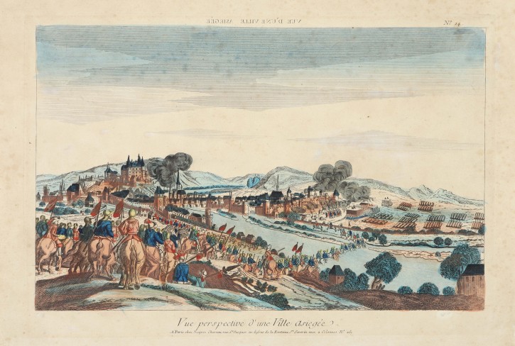 View of a Village in battle. Chereau, Jacques (1688-1776). Second half 18th century. Precio: 250€