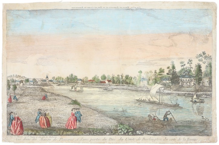 Vue d'une Maison de Plaisance et du Parc du Comte de Burlington du coté de la Tamise. Basset. Second half 18th century. Precio: 300€