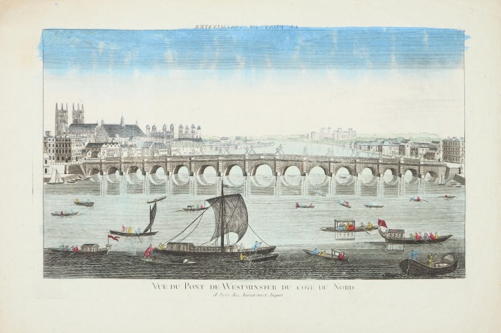 Westminster Bridge. Basset. Second half 18th century.. Precio: 350€