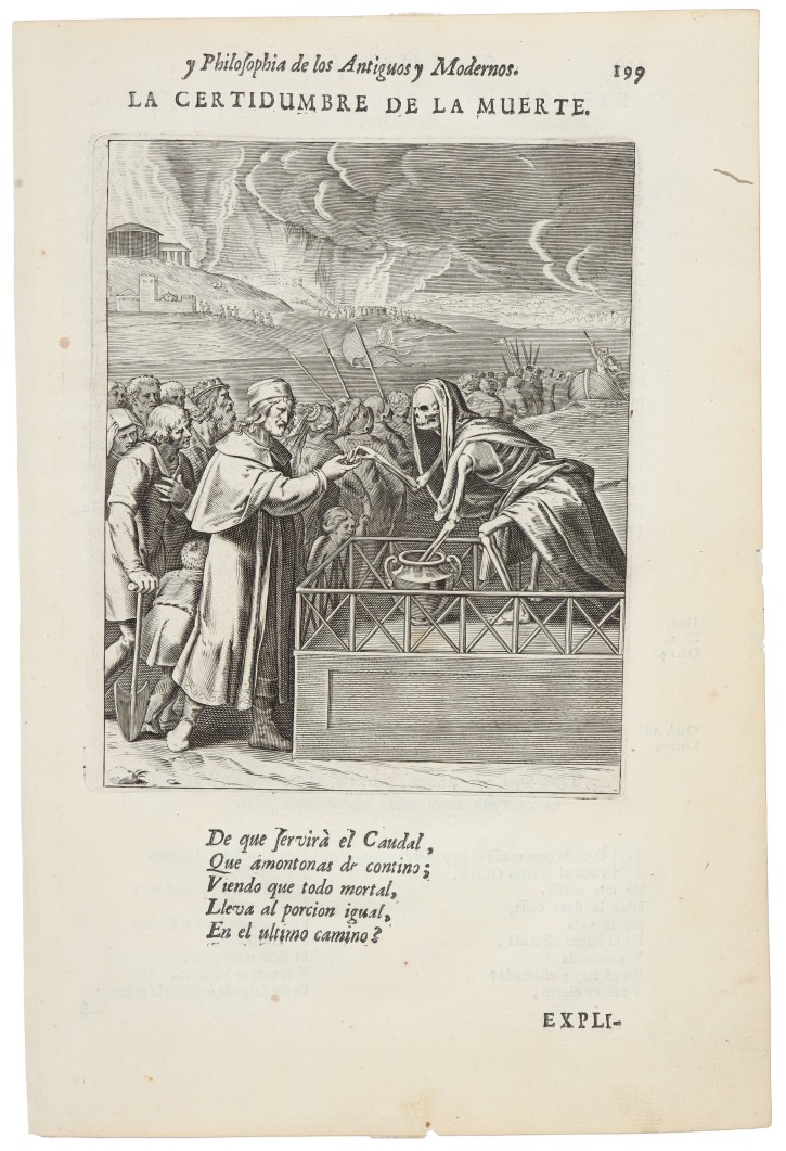 The truth of death. Van Veen, Otto (1556-1629). 1607 (1733). Precio: 220€