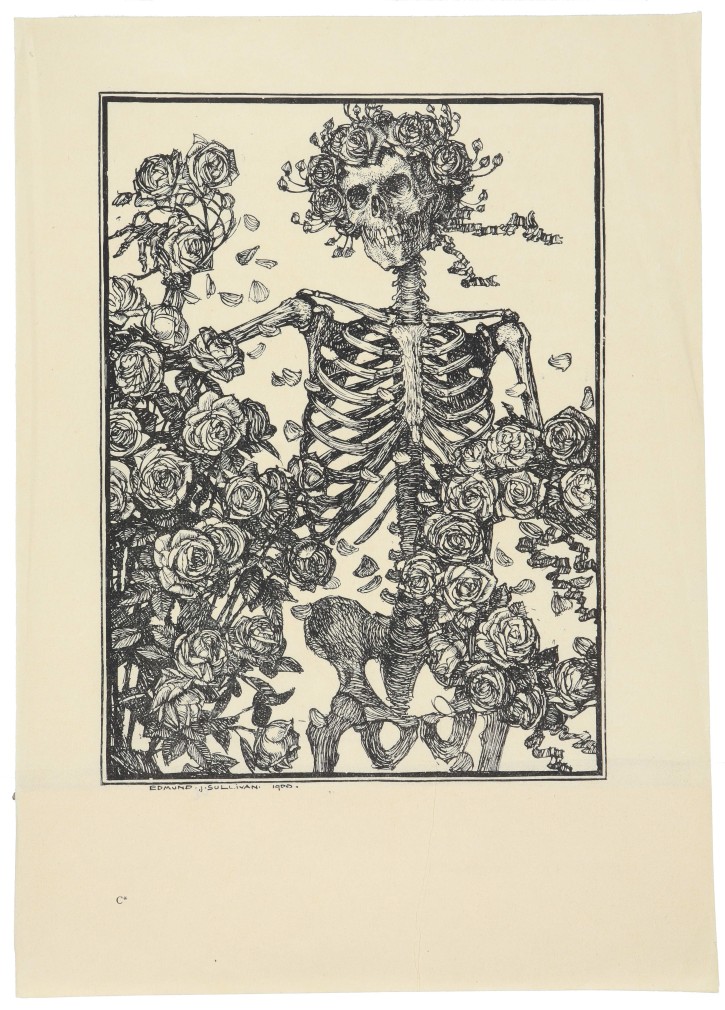 No title. Death with roses. Sullivan, Edmun J. (1869-1933) - Freemantle. 1900. Precio: 100€