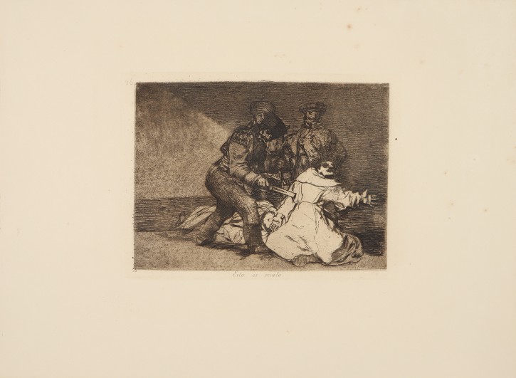 Esto es malo. Goya Lucientes, Francisco de (1746-1828) - Calcografía Nacional. (1810-1820), 6ª edición, 1930. Precio: 500€