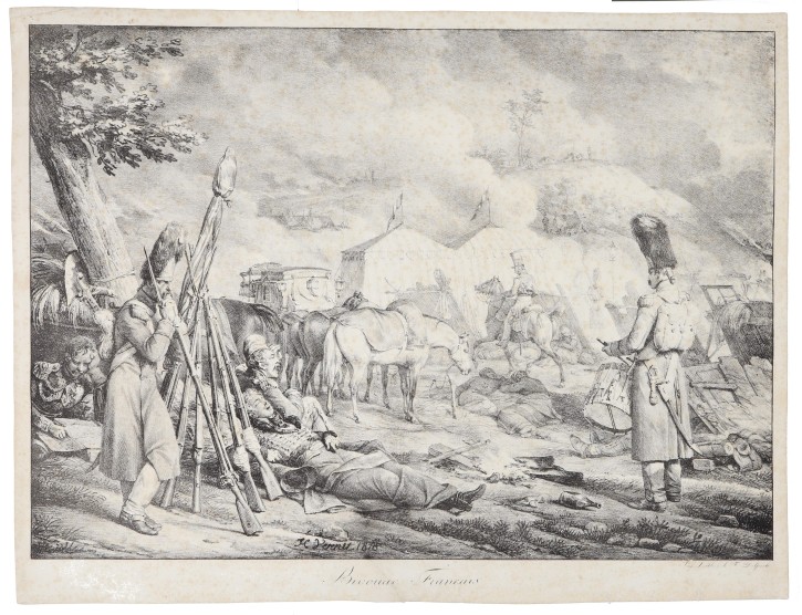 Bivouac Français. Delpech, F. - Vernett, Horace (1789-1863). Circa 1818. Precio: 350€