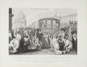 Il Sommo Pontefice Pio VII il di 24 Maggio 1814 entra trionfante in Roma per la piazza del Popolo…