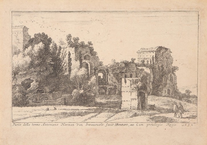 Termas de San Antoniano. Van Swanevelt, Herman (1603/4-1655). 1652. Edición circa 1800. Precio: 350€