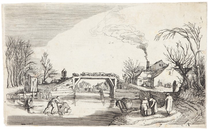 Winter landscape with figures. Brueguel, Pieter (ca. 1564-1637/1638). . Precio: 350€