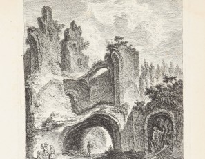 Ruins landscape with figures