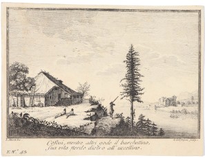 Landscape of hunting scene