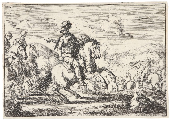 Infantry and soldiers. Cortese, Giacomo (1621-1676). Circa 1650. Precio: 400€