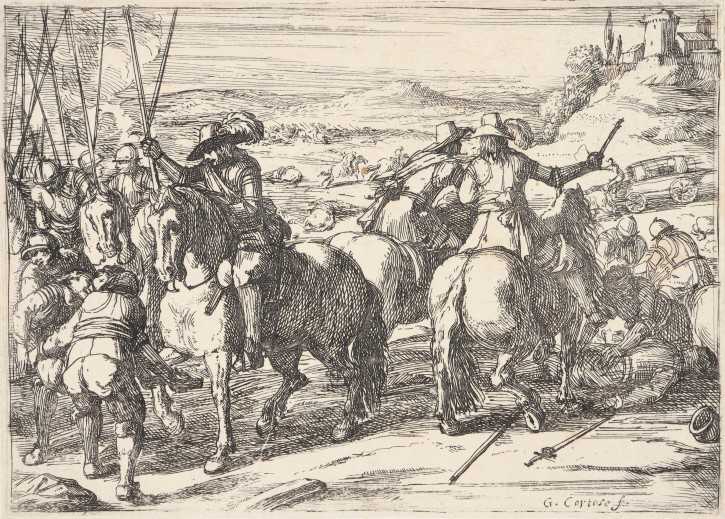 Infantry and soldiers. Cortese, Giacomo (1621-1676). 1650. Precio: 400€