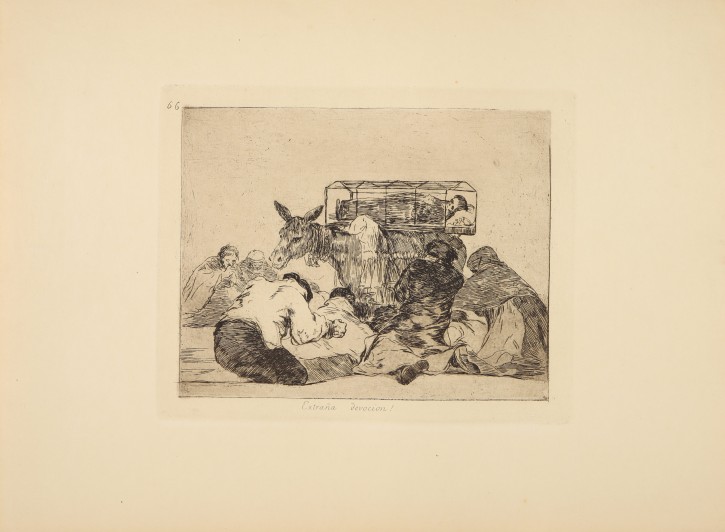 Extraña devocion. Goya Lucientes, Francisco de (1746-1828) - Calcografía Nacional. 1810-1815. 5th edition, 1923. Precio: 700€