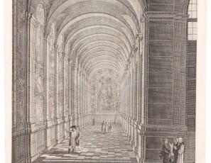 View of the cloister of San Lorenzo de El Escorial