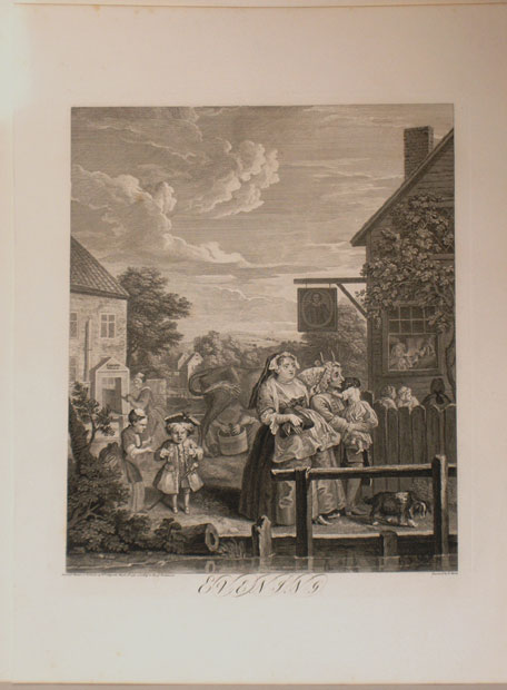 Las cuatro horas del día (serie completa). Hogarth, William. 1738. Edición Baldwin, Cradock & Joy (Heath, ca. 1820-1822). Precio: 2.800 (4)€