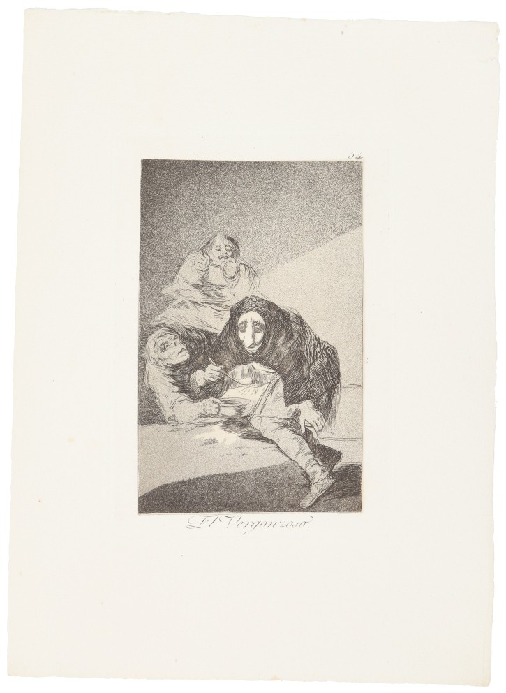 El Vergonzoso. Goya Lucientes, Francisco de (1746-1828) - Calcografía Nacional. 1918-1928. Precio: 900€