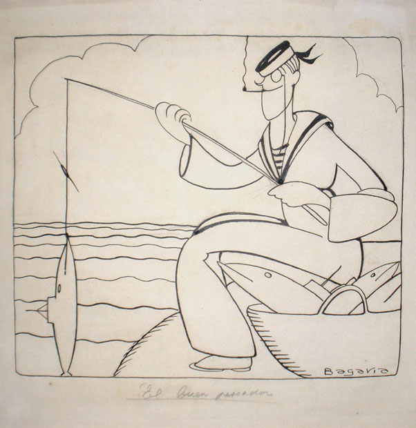 El buen pescador. Bagaría, Lluís. Ca. 1914-1918